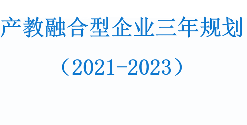 产教融合型企业三年规划（2021-2023）